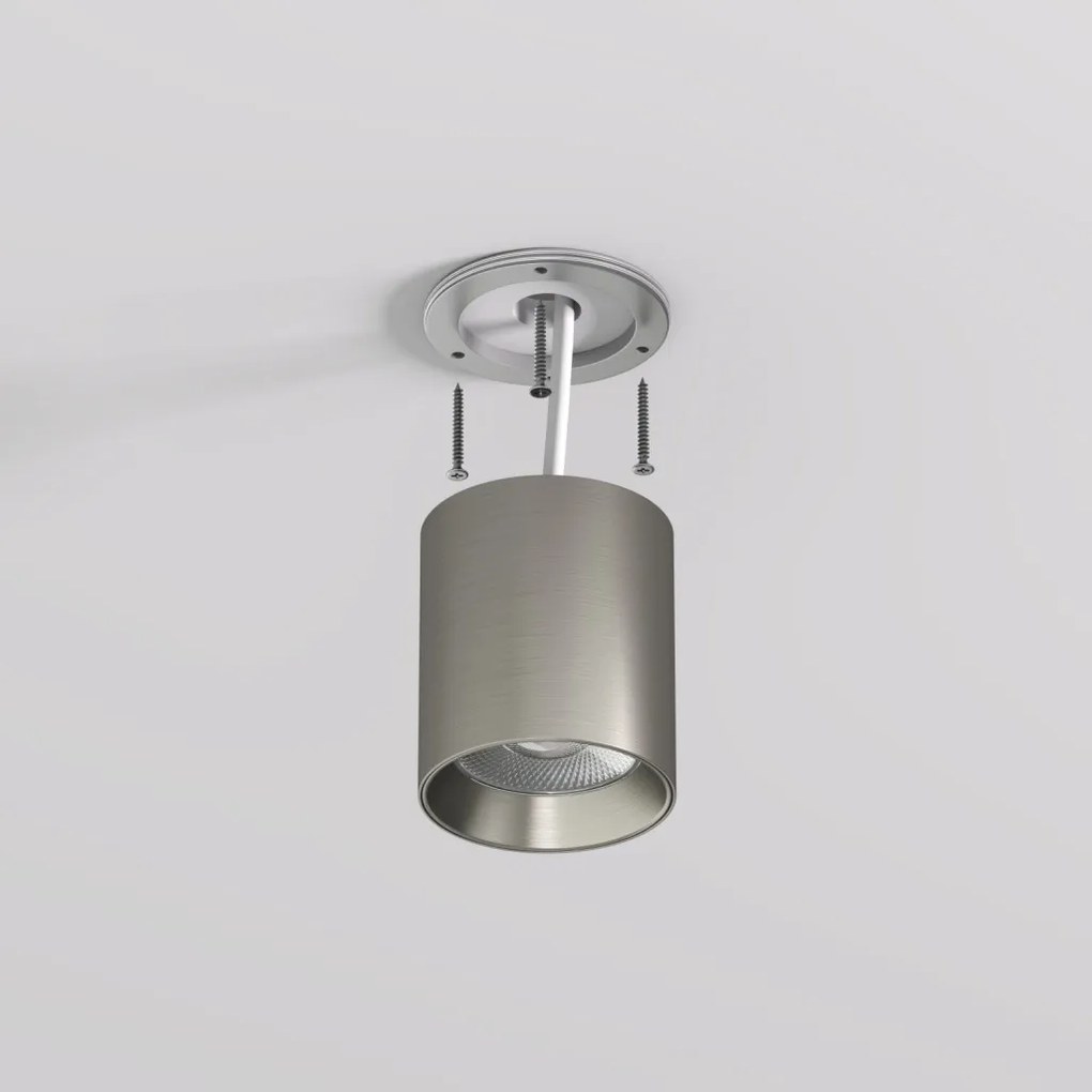 DK/EU-2610-DN Surface mounted ceiling downlight SHINE TUBE series, D70*H80, LED, IP20, 3000К, 10W, RA≥90, dark nickel color, aluminum — DK/EU-2610-DN
