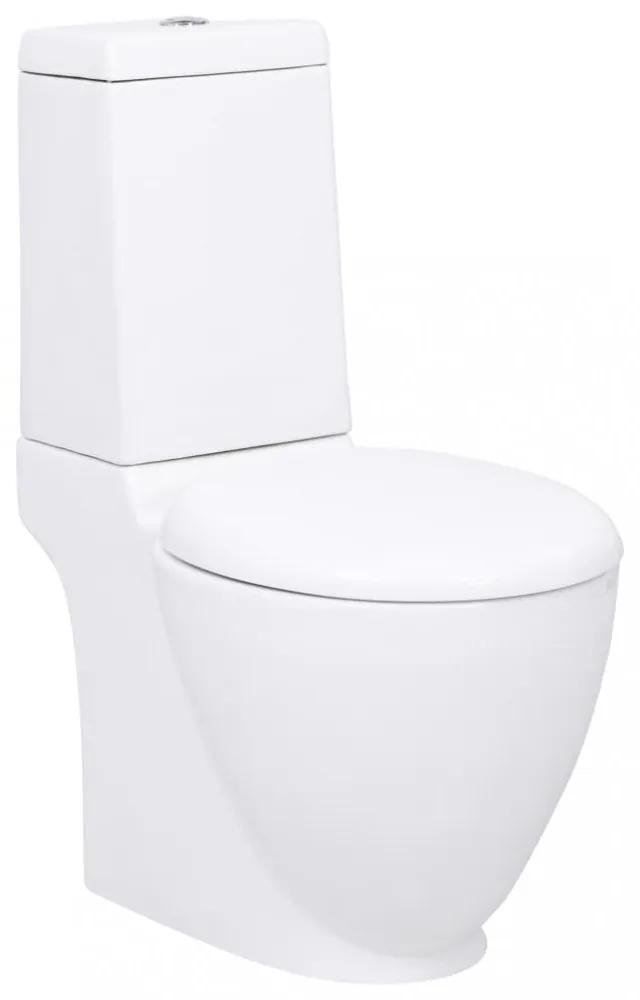 Wc fürdőszoba téglalap kerámia fehér speciális dizájn toalett