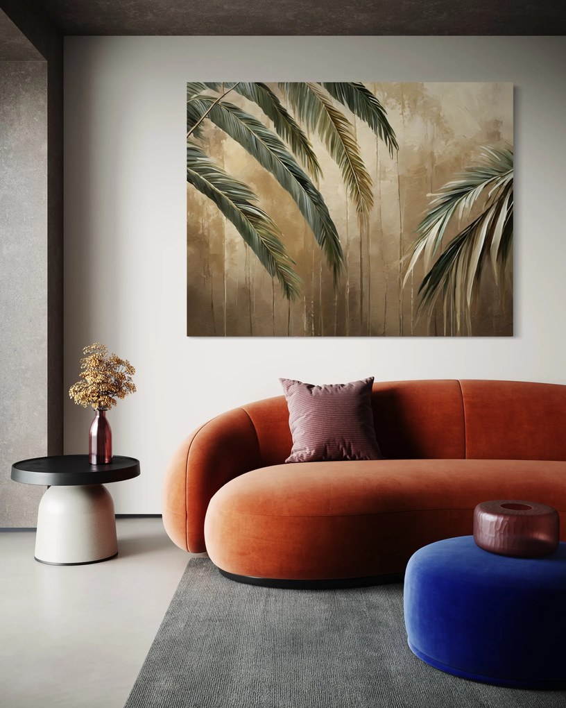 Gario Vászonkép Trópusi pálmafák Méret: 90 x 60 cm