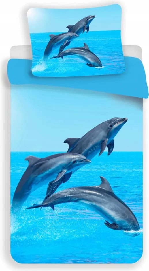 Delfin Trio ágyneműhuzat 140×200cm, 70x90 cm microfibre