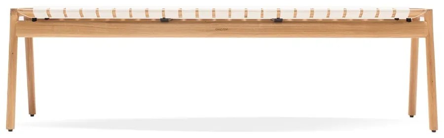 Fehér-natúr színű pad Klupa - Gazzda