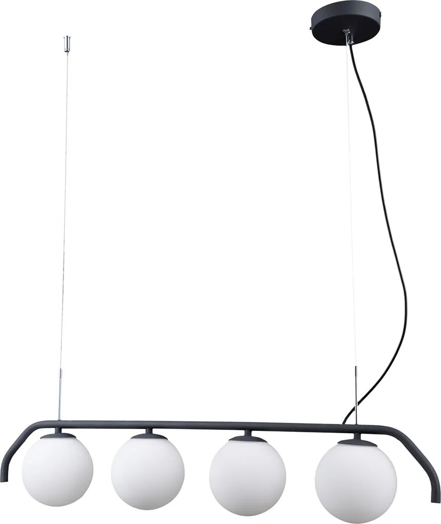 Italux modern függeszték carimi fehér fekete itxpnd-3300-4-bk