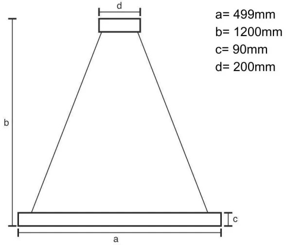 LED dimmelhető csillár zsinóron LED/80W/230V 3000-6500K fekete + távirányítás