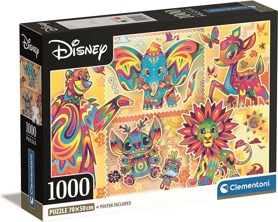 Disney Classics Boho Style 1000 db-os Compact puzzle Clementoni