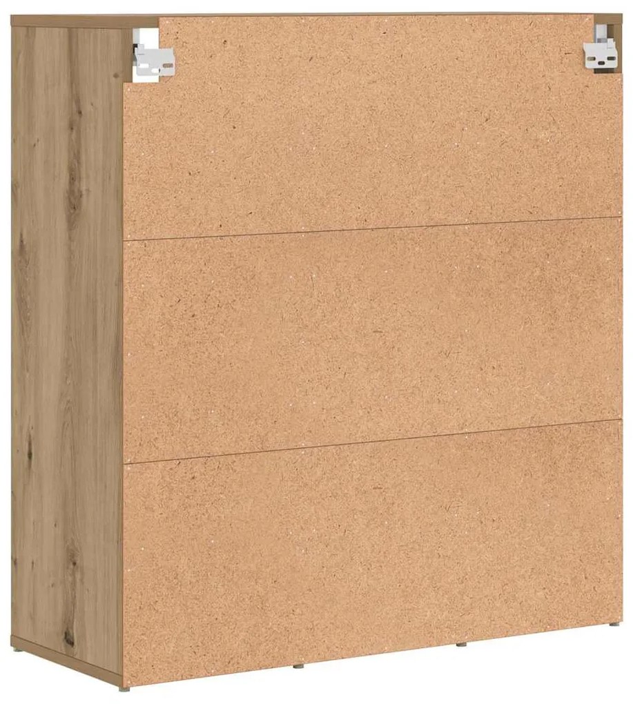 Cipősszekrény kézműves tölgy 77.5 x 30 x 83.5 cm Faanyag