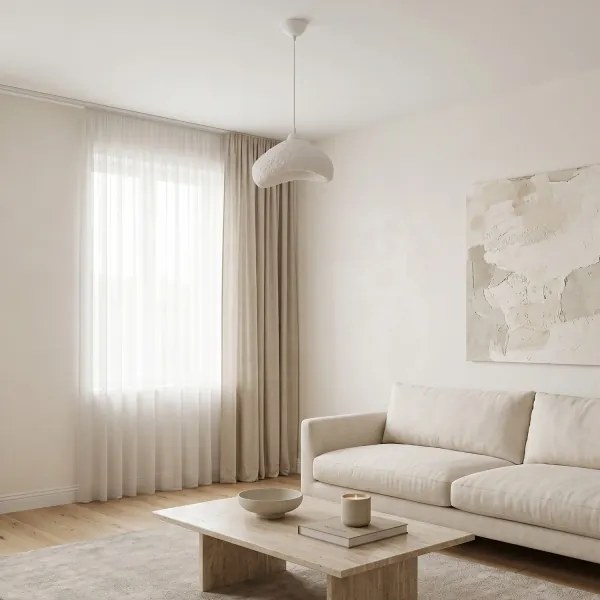 Brilagi - WABI SABI kábeles függőlámpa, 1xE27/40W/230V, Ø 30 cm, fehér