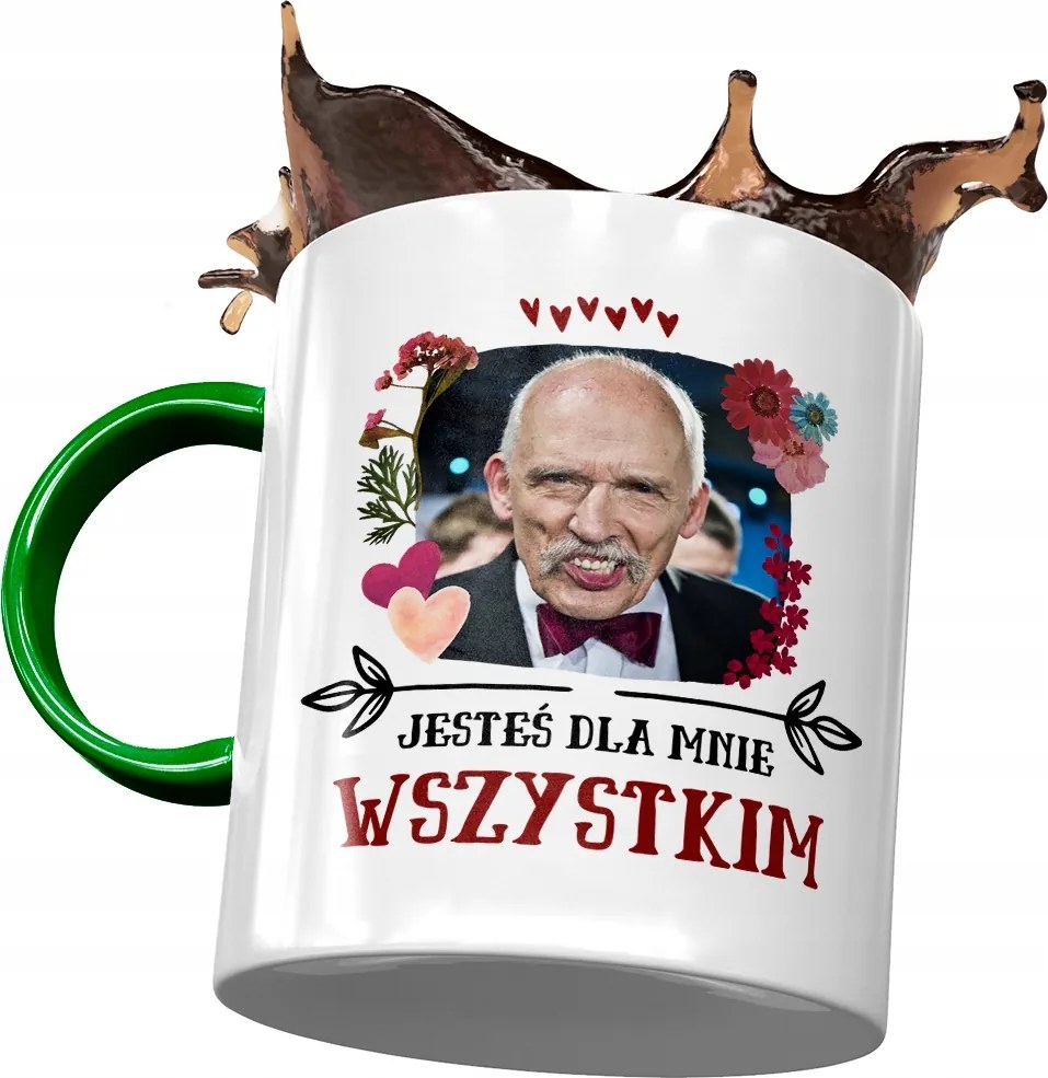 Zöld Janusz Corwin Mikke Bögre Ajándék Nyomtatott Fotóval