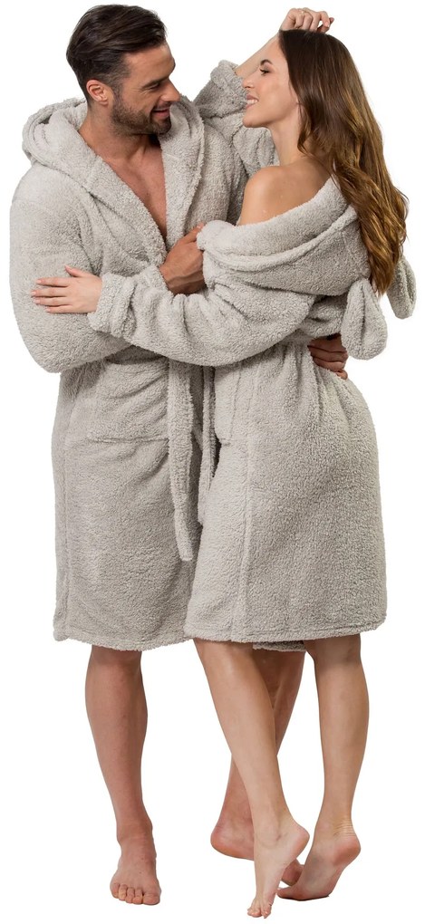 Teddy Grey Men fürdőköpeny S/M