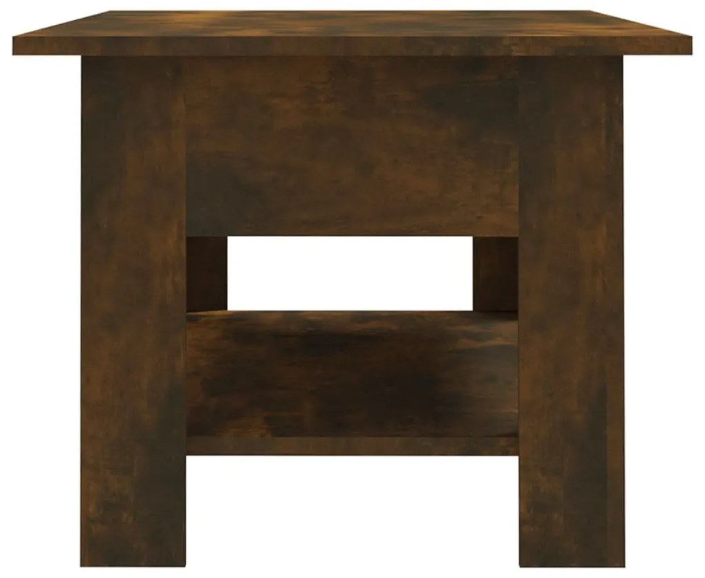 Füstös tölgy színű szerelt fa dohányzóasztal 102 x 55 x 42 cm