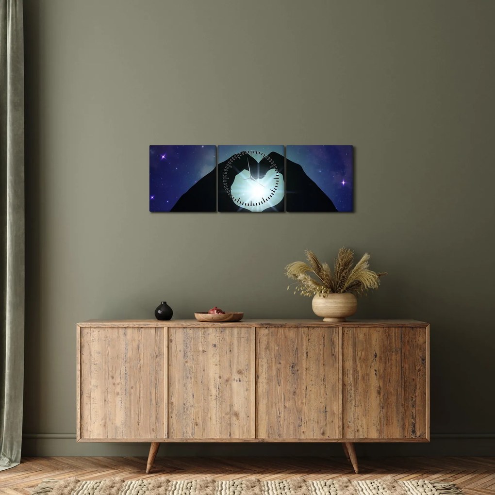 Kép - Szimbolikus szerelem (órával) (90x30 cm)