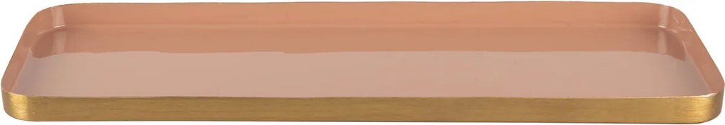 Patera Dekoratív Fém Tálca 41 x 16 Snackek Tálalásához Rózsaszín