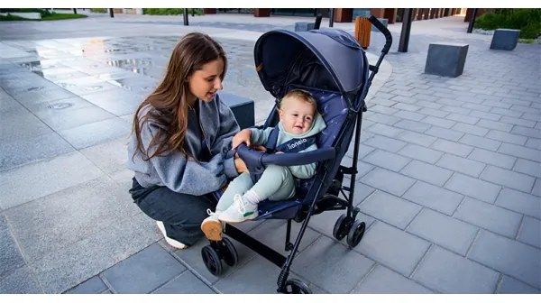 Lionelo - ELIA esernyős babakocsi sötétszürke