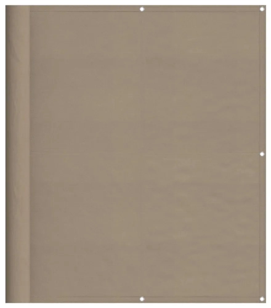 tópszínű 100% oxford poliészter erkélyparaván 120 x 800 cm