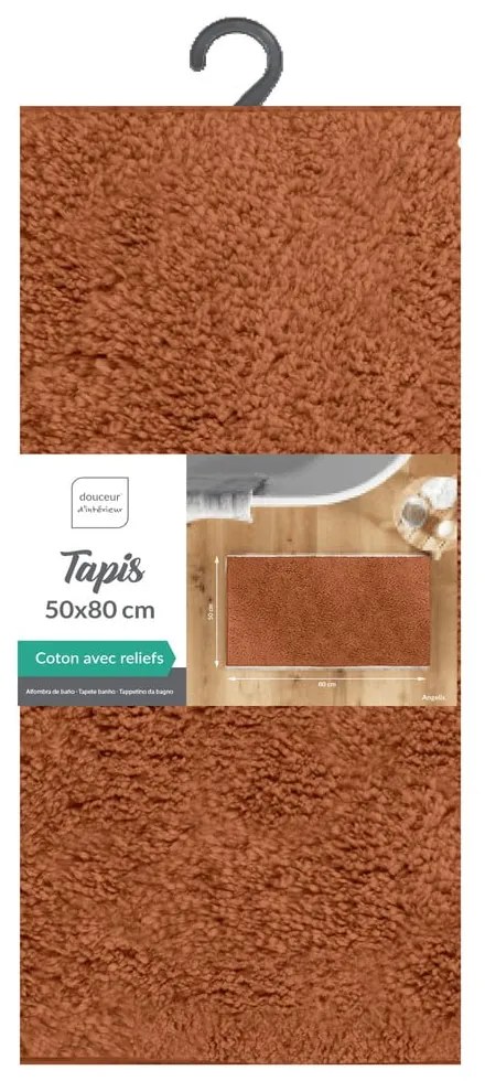 Terrakotta színű fürdőszobai kilépő 50x80 cm Mael – douceur d'intérieur