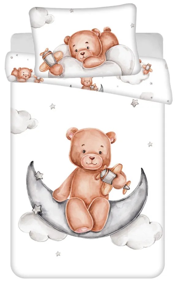 Maci Plane gyerek, ovis ágyneműhuzat 100×135cm, 40×60 cm
