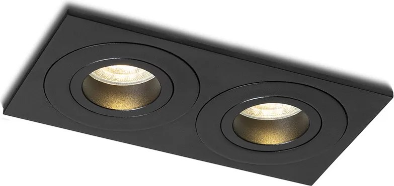 RENDL GALO II süllyesztett lámpa fekete 230V LED GU10 9W IP65