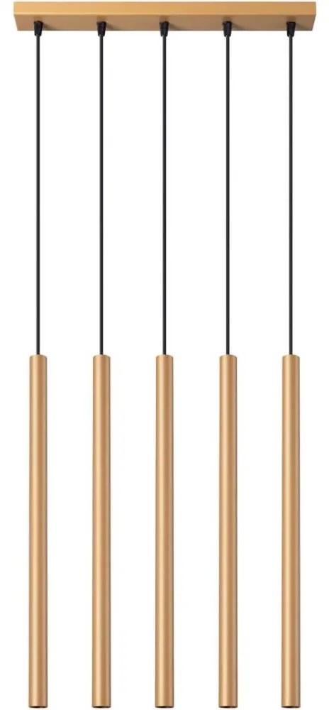 Sollux SL.1173 - Csillár zsinóron PASTELO 5xG9/8W/230V arany