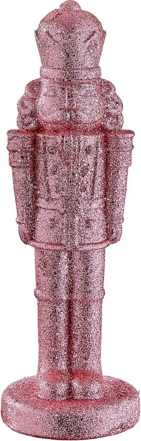 X-MAS ditótörő 32 cm, csillámló rózsaszín