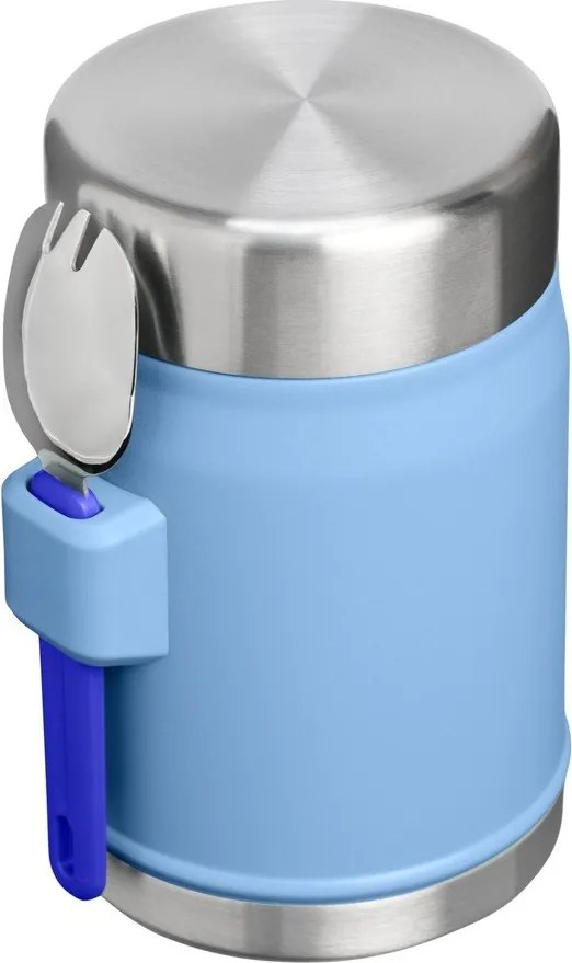 Kék rozsdamentes acél ételtartó termosz 400 ml Legendary Food Jar + Spork Blue Sky – Stanley