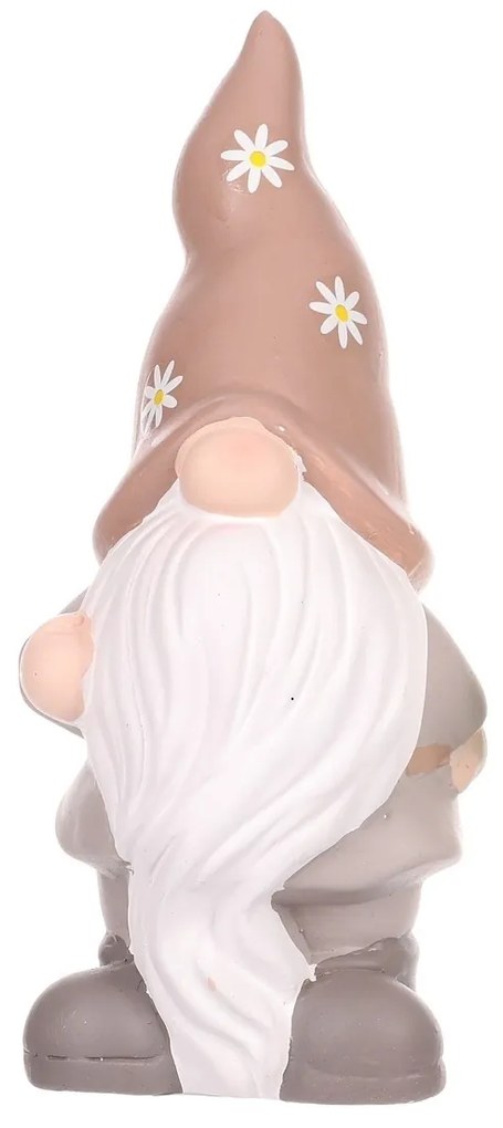 Pixie  kerámia törpe, rózsaszín, 20,5 x 9 x 9 cm