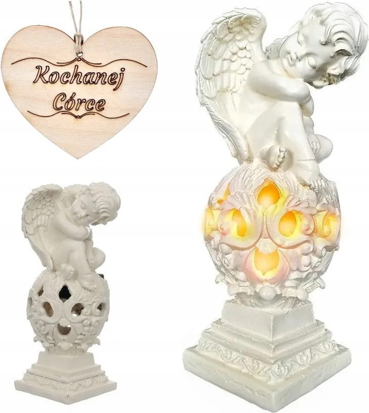 Mécses Lányának Napelemes Angyal a kertbe vagy a sírra