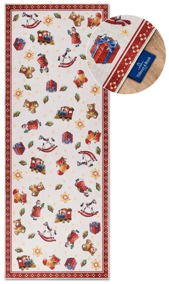 Piros futószőnyeg karácsonyi mintával 80x200 cm Red Christmas – Villeroy&Boch