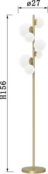 ONLI - Állólámpa PALOMA 7xG9/10W/230V arany