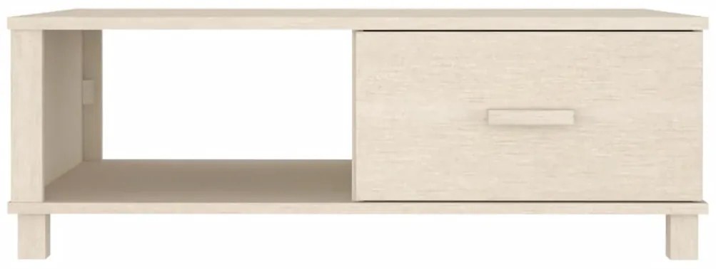 HAMAR mézbarna tömör fenyőfa dohányzóasztal 100 x 55 x 35 cm