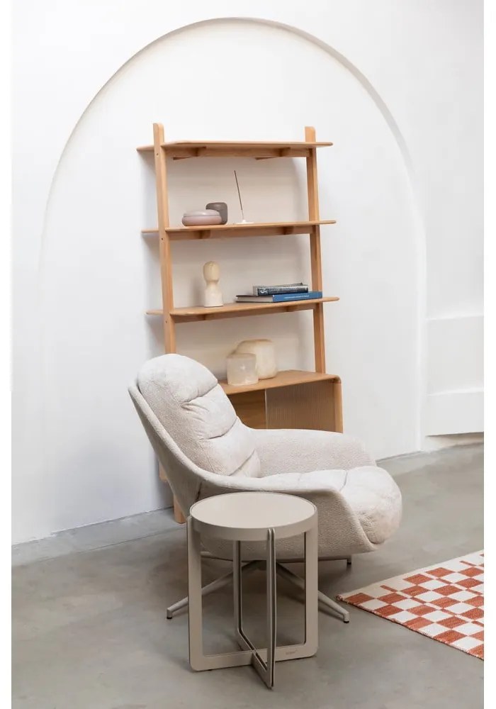 Bézs forgó relaxációs fotel Philly – Zuiver