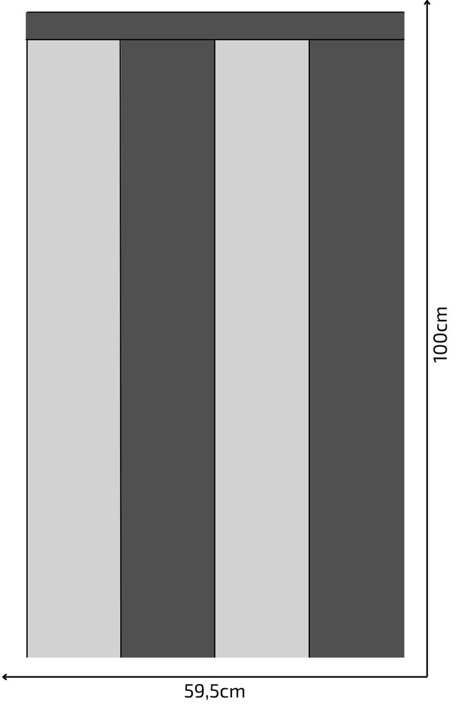 PIPPER. Textil öntapadó tapéta - Egy téglalap - Szürke színű Méret: 100cm, Szín: Sápadt