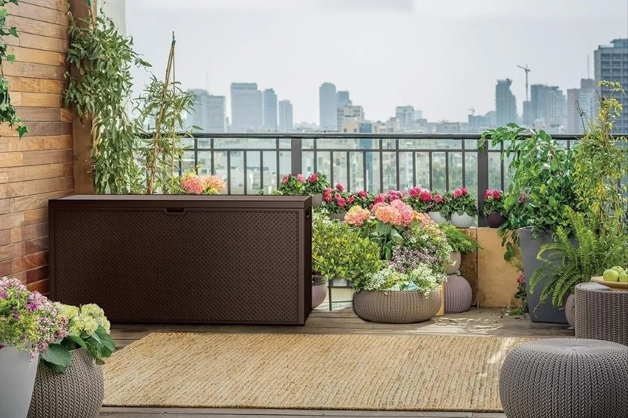 Keter Tárolódoboz EMILY 270 L barna