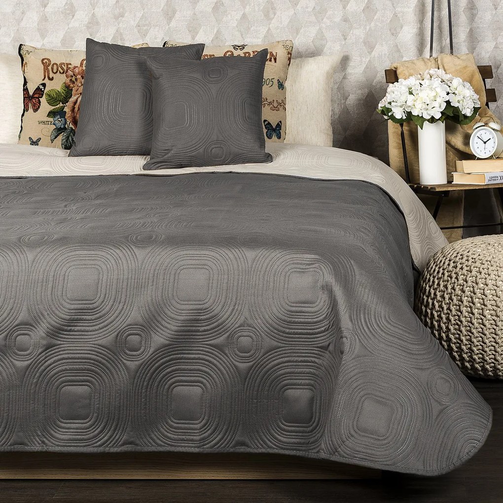 4Home Doubleface ágytakaró Taupe/bézs, 220 x 240 cm, 2x 40 x 40 cm