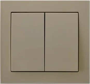 Ospel Kormánykapcsoló Dupla Lépcsőkapcsoló Bézs LP-10W/01