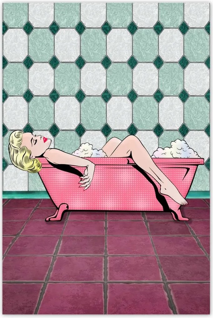 Poszterek 80x120 Marylin Monroe a kádban