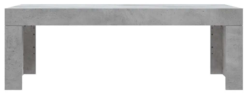 Betonszürke szerelt fa dohányzóasztal 102 x 50 x 36 cm