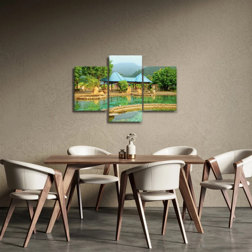 Kép - Shanghai, hotel, park (90x60 cm)