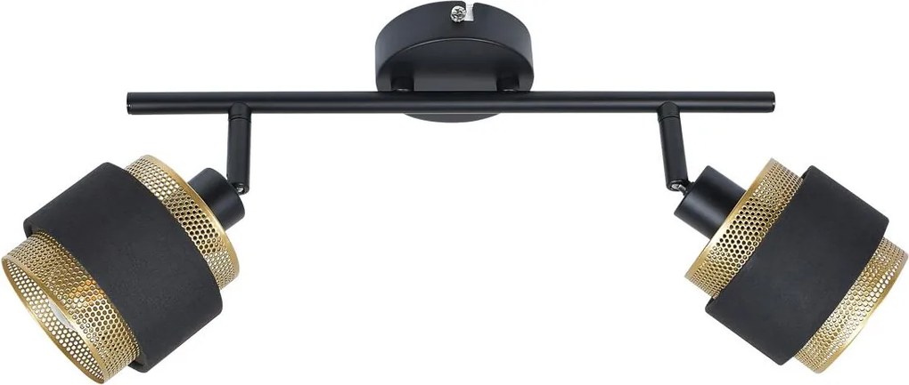 Italux modern spot lámpa renez fekete arany itxspl-95820-2