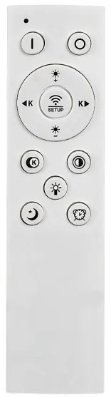 Rabalux 71318 - LED, fényerőszabályozható mennyezeti lámpa TANELI 60W/230V 3000/4000/6000K króm + távirányító