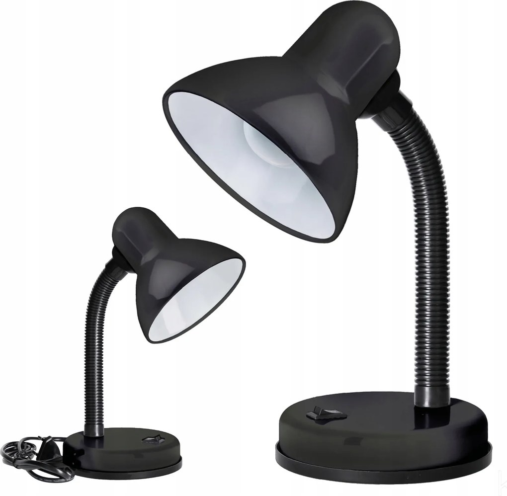 Asztali lámpa Állítható asztali lámpa E27 Fekete
