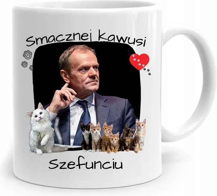 Donald Tusk Bögre Főnök Platform Ajándék fényképes nyomtatással