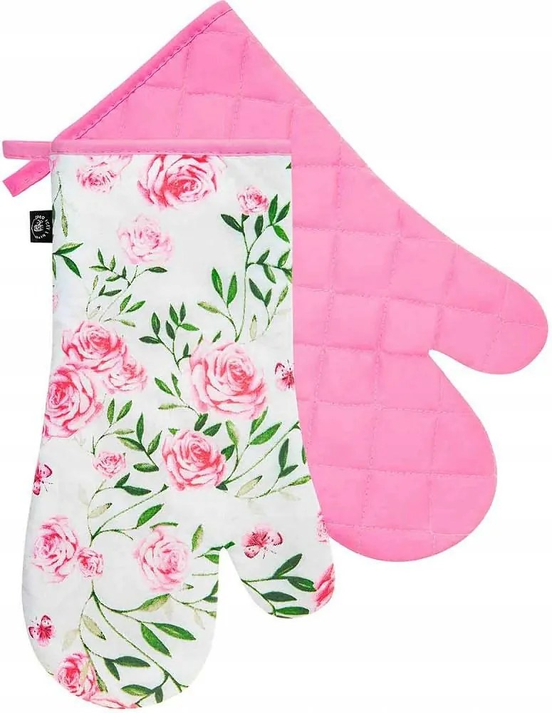 Konyhai kesztyű szett 2 db-os rózsaszín szigetelő