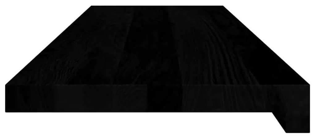 ablakpárkányok 2 db sötétbarna 90x25x2 cm tömör fa tölgyfa