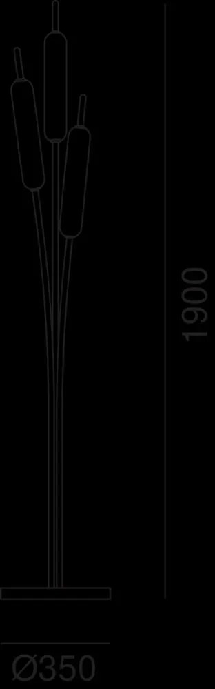 Állólámpa Bronz TYPHA IL FANALE 285-04-ON