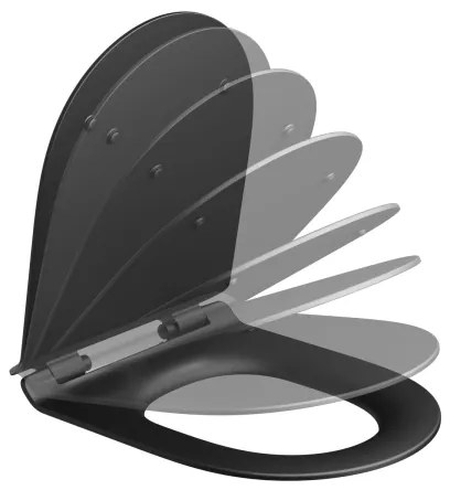 Ravak X01862 - WC-ülőke SoftClose VITA SLIM fekete