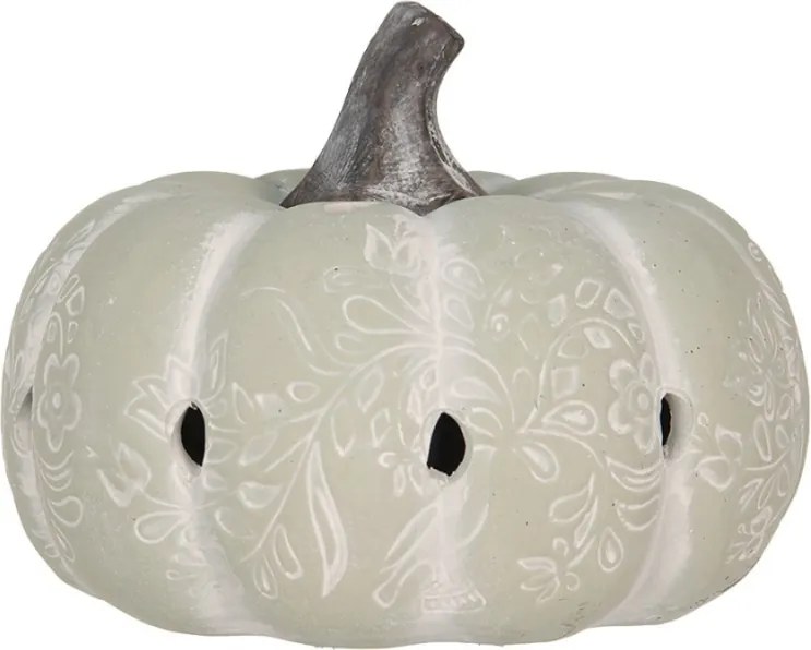 Zöld kőtök lyukakkal és dekoratív díszítéssel 23x18 cm