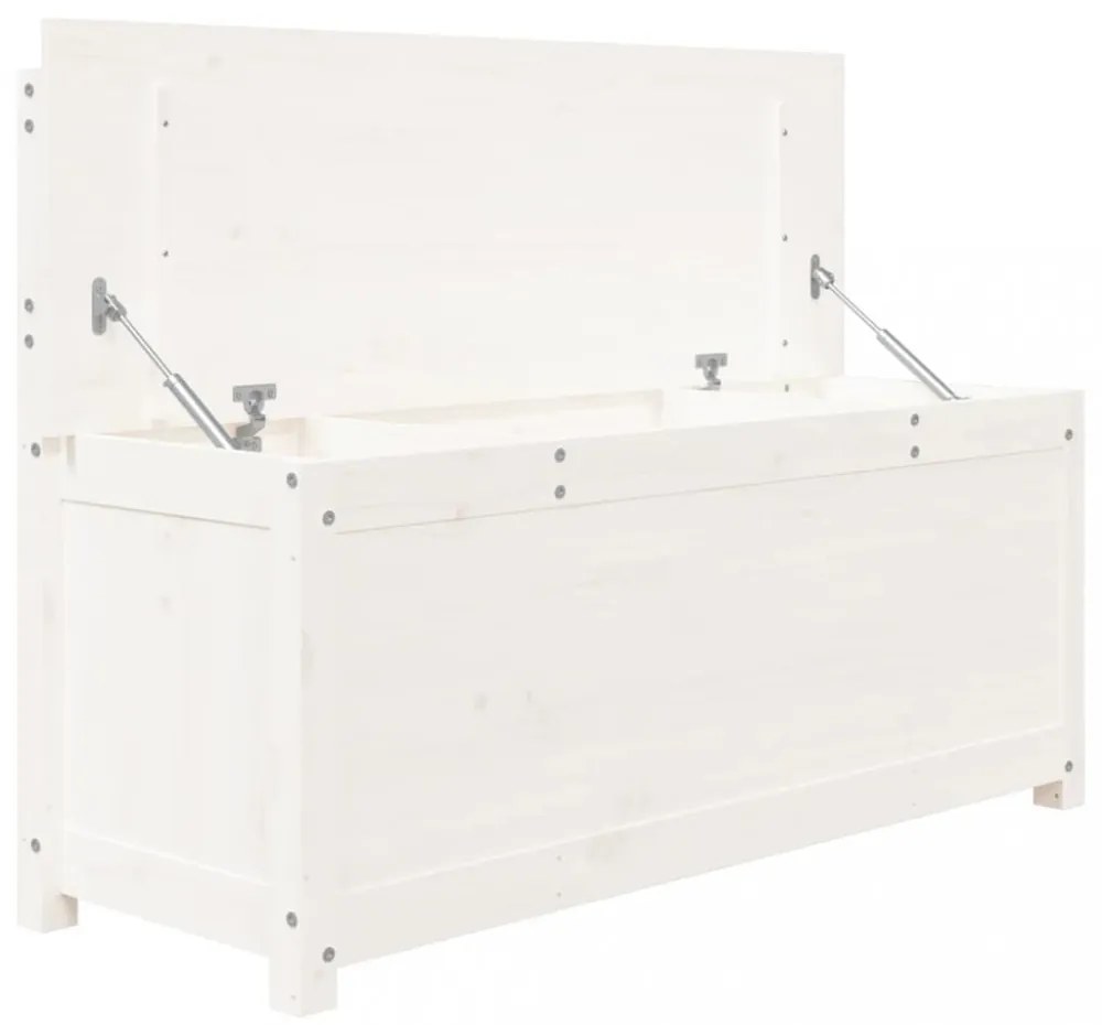 fehér tömör fenyőfa pad 110 x 41 x 76,5 cm