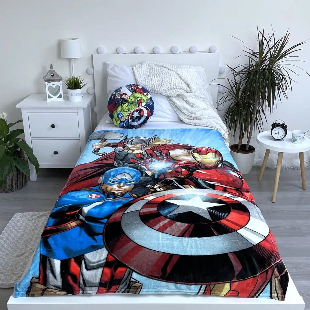 Mikroplüss gyerek takaró 100x150 cm Avengers Heroes – Jerry Fabrics