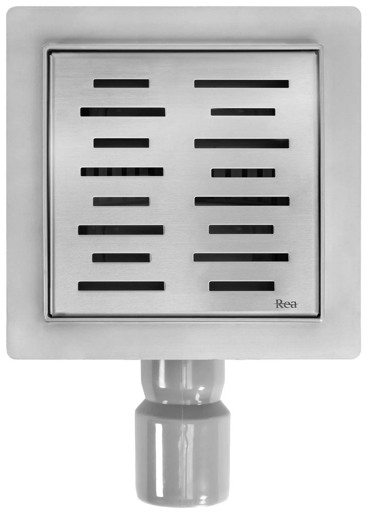 Zuhanylefolyó REA LINE 150x150 Nickel Brush