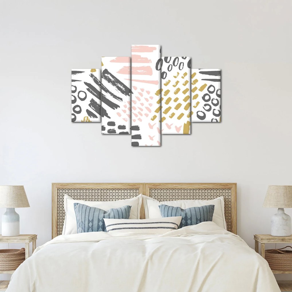 Kép - Absztrakt stroke-ok (150x105 cm)