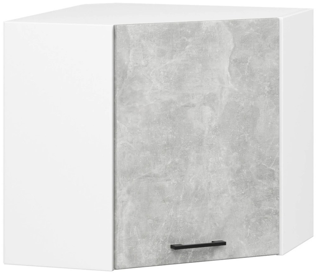 Sarokkonyha 300 cm Ozara III (beton + fehér). Akció -16%. 1071279